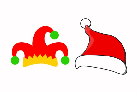 Christmas Hat Headdress Santa Vector Graphics & Illustrations