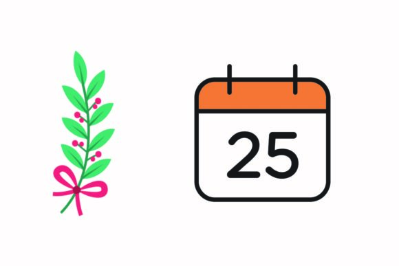 Christmas Holly Berries Calendar Vector Graphics Review