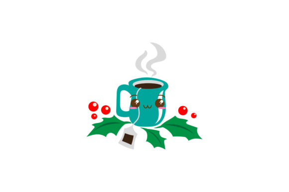 Christmas Hot Chocolate Cute Vector Graphics & Illustrations
