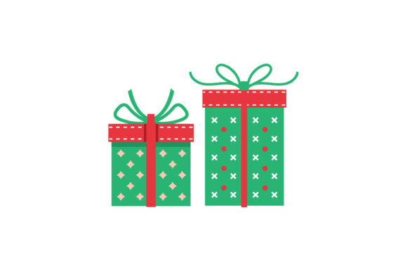Christmas Illustration Gift Boxes Graphics Review