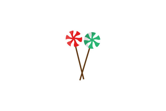 Christmas Illustration Lollipop Asset: Graphics Review