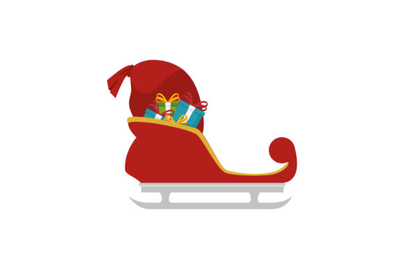 Christmas Illustration Santa's Sled Graphics Review