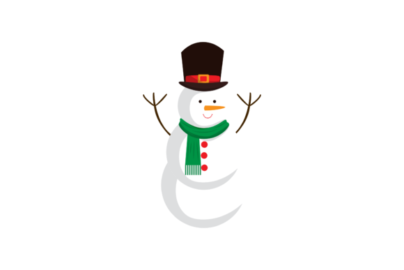 Christmas Illustration Snowman Character Graphics Review