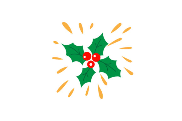 Christmas Mistletoe and Confetti Vector Graphics Review
