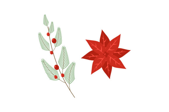 Christmas Mistletoe Plant Set: Graphics & Illustrations Review