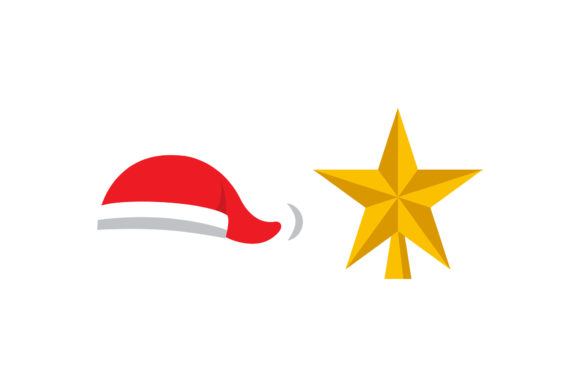 Christmas Ornament Hat Set Vector: Graphics & Illustrations