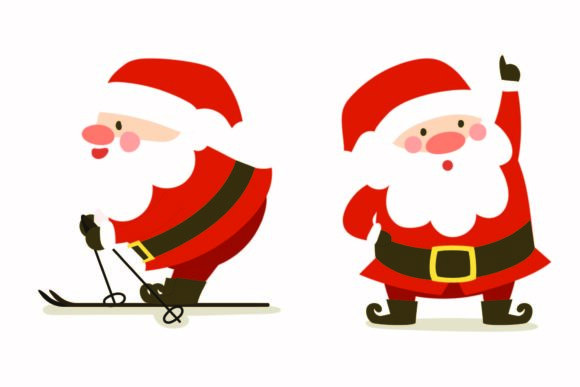 Christmas Santa Claus Funny Illustration: Graphics Review