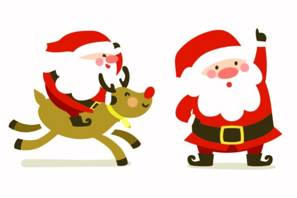 Christmas Santa Cute Cartoon Vectors: Embroidery Review