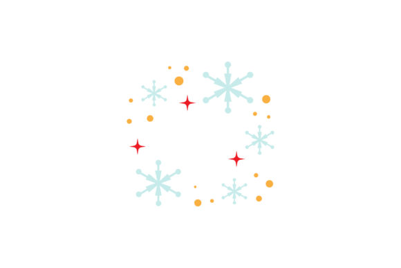 Christmas Snowfall Cute Vector: Graphics & Illustrations