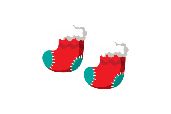 Christmas Stocking Vector Cute Graphics & Illustrations