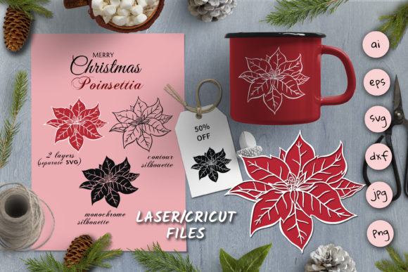 Christmas SVG Silhouettes Poinsettia: An Embroidery Review