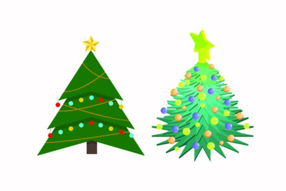 Christmas Tree Happy Party Illustration Graphics Review