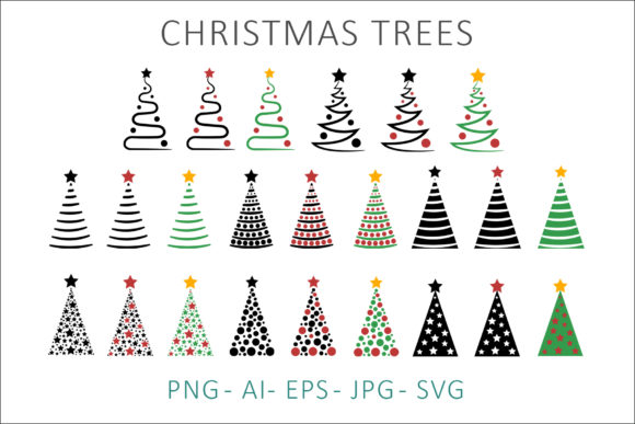 Christmas Trees Clipart: Graphics and Illustrations Review