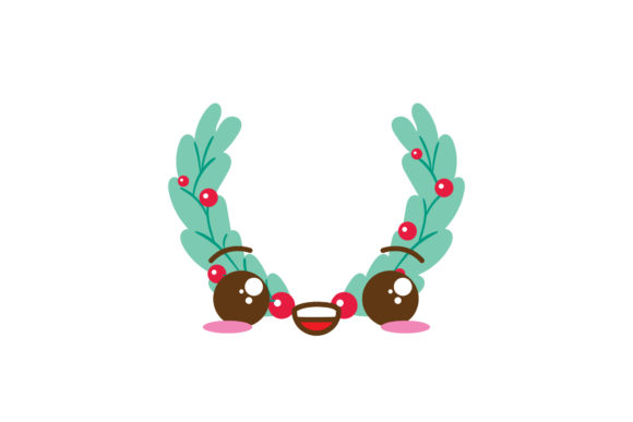 Christmas Vector Tree Decoration Cute Graphics & Illustrations