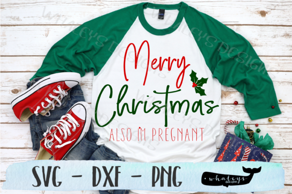 Merry Christmas Pregnant Announcement Graphics Review